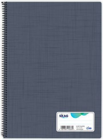Skag Skag Spirale Schulheft Mathe A4 50 Papiereinlagen Verschiedene Farben