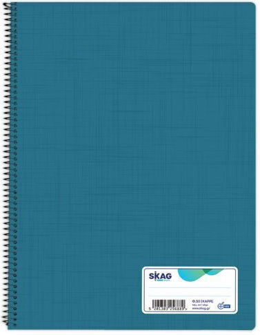 Skag Skag Spirale Schulheft Mathe A4 50 Papiereinlagen Verschiedene Farben