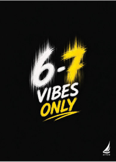 Aigaio Spiral Notebook 6-7 Vibes Only A4 21x29cm 1 Subject