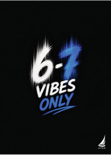 Aigaio Spiral Notebook 6-7 Vibes Only B5 17x25cm 3 Subjects