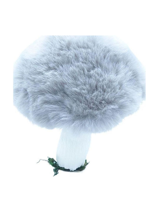 Weihnachtsfiguren Kunststoff Pilz Grau Länge 8cm