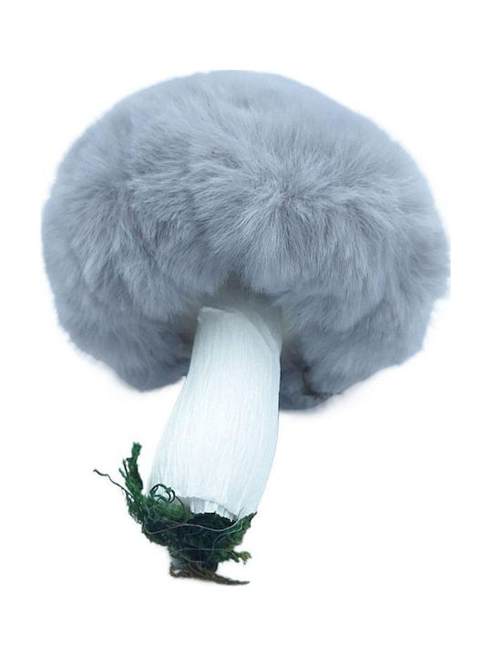 Weihnachtsfiguren Kunststoff Pilz Grau Länge 8cm