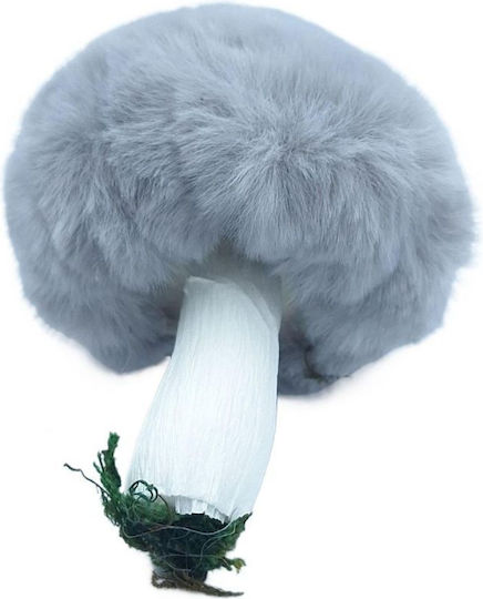 Weihnachtsfiguren Kunststoff Pilz Grau Länge 8cm
