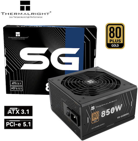 Thermalright TG-850S 850W Negru Sursă de Alimentare Full Wired 80 Plus Gold