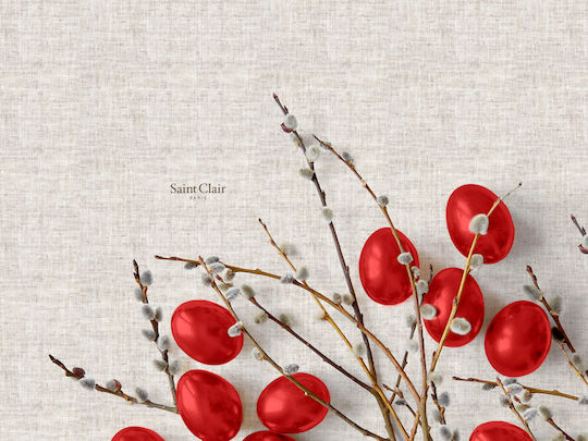 Decorațiune De Paște Servet Individual Easter Roșu 17 45x33