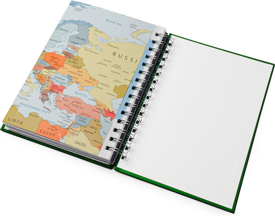 Reisetagebuch Notizbuch Spirale A5 352 Blätter Rote