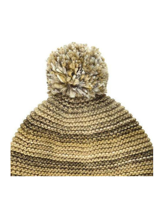 Beanie Unisex Fleece Knitted Beanie in Brown Colour