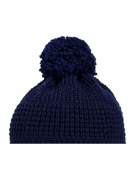 Beanie Women's Knitted Beanie in Blue Color