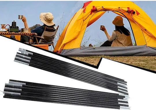 Replacement Tent Poles 340cm Fiberglass Absolute Stability Set of 2 Pieces