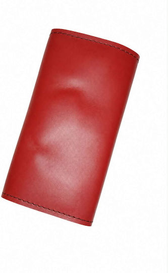 Gk Shoes Gk Shoes Leder Tabaktasche Handgefertigt mit Magnetverschluss 10x16.5cm Tabak Rote