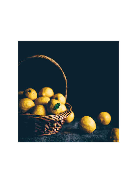 iLovePrints Gemälde Basket Lemons Καλάθι Λεμόνια 110x110
