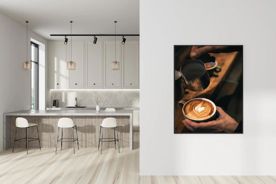 Πίνακας Pouring Latte Heart Design Pouring Latte Heart Design 100x150