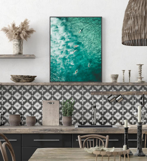 Πίνακας Surfing In Crystal Waters Σέρφινγκ Κρυστάλλινα Νερά 100x150