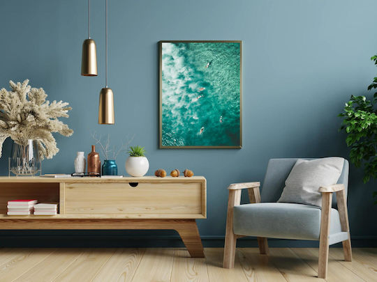 Πίνακας Surfing In Crystal Waters Σέρφινγκ Κρυστάλλινα Νερά 100x150