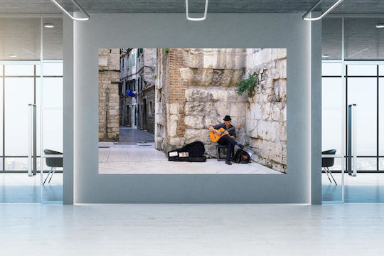 Painting Street Guitarist In Historic Alley Street Guitarist In The Historic Alley 150x100