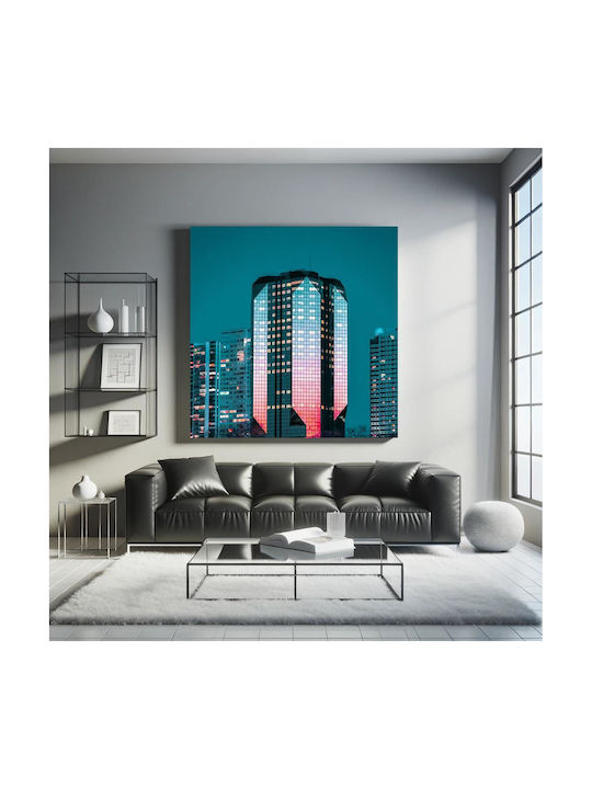 Illuminated City Skyscraper Ουρανοξύστης Φωτισμένης Πόλης 110x110