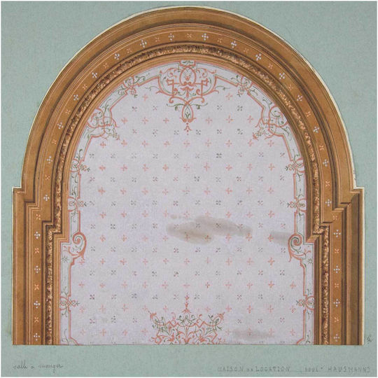 Πίνακας Design Ceiling Decoration In A House On Boulevard Haussmann By Jules Edmond Charles Lachaise Eugène Pierre Gourdet 110x110