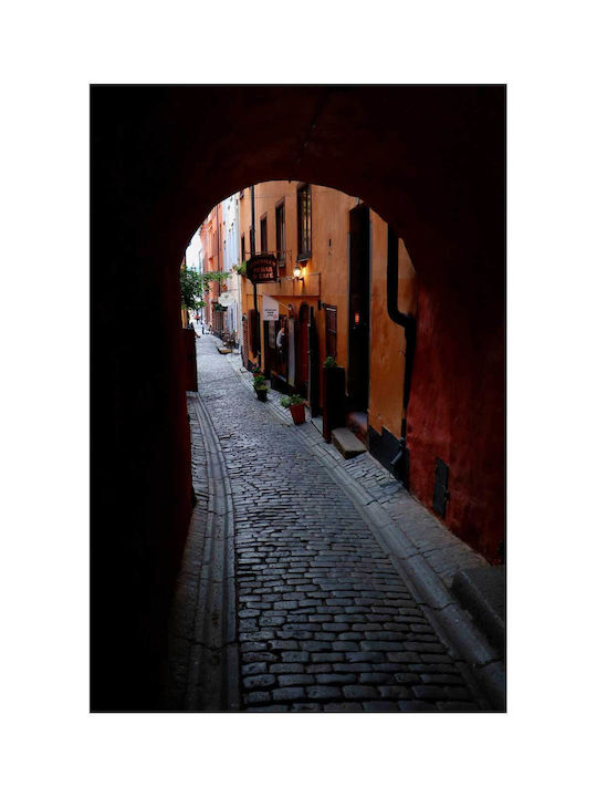 Gemälde Quiet City Alley Ήsυχο Σοκάκι Πόλης 100x150