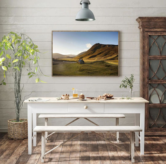 iLovePrints Gemälde Solitary Cottage In Valley Monachiki Exochiki Katikia Stin Koilada 150x100