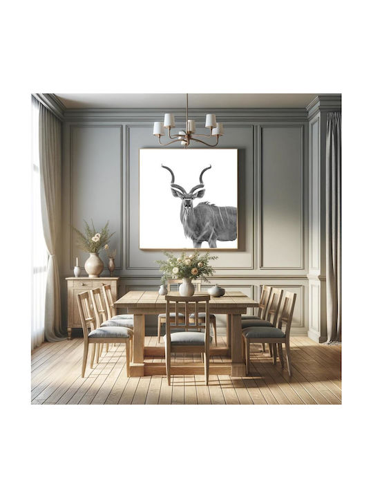 Панел Majestic Kudu В Черно И Бяло Majestic Kudu Черно-Бял 110x110