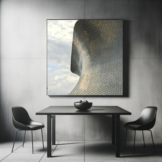 iLovePrints Modern Architecture Hexagon Muster Gemälde 110x110