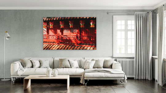 Painting Traditional Red Lanterns On Red Building 150x100