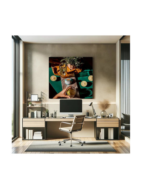 Painting Refreshing Citrus Drink Setup Citrus Beverage Arrangement 110x110