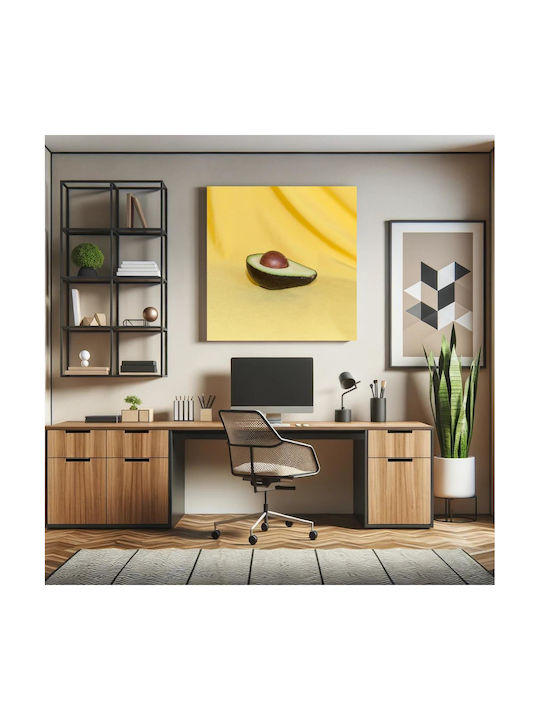 Painting Avocado On Yellow Background Avocado Yellow Background 110x110