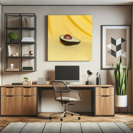 Панел Avocado На Жълт Фон 110x110