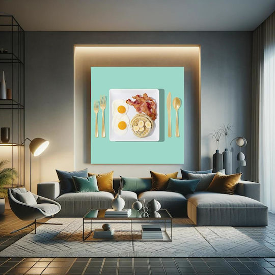 iLovePrints Klassisches Frühstück Gemälde 110x110