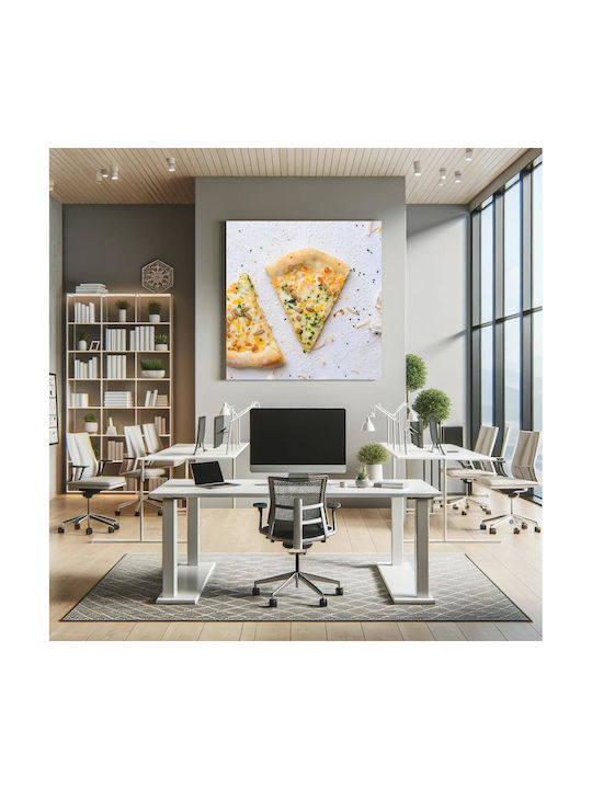 Панел Close-up Pizza Slices Кратък План Парчета Пица 110x110