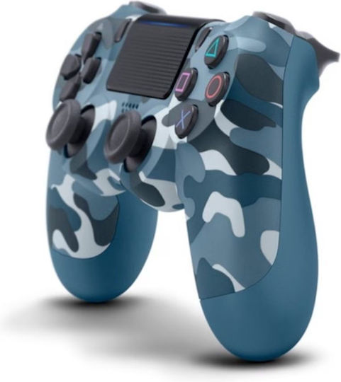 Gamepad wireless cu vibrații dual-motor pentru PS4 Albastru/Gri