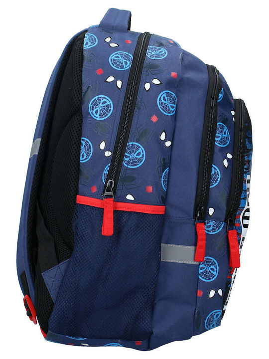 Vintage Lovers School Backpack For Elementary With Water Bottle Holder Blue 34.8 Litre 33 x 24 x 44cm