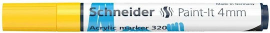 Schneider Paint-it 320 Акрилен Маркер Жълт 4мм