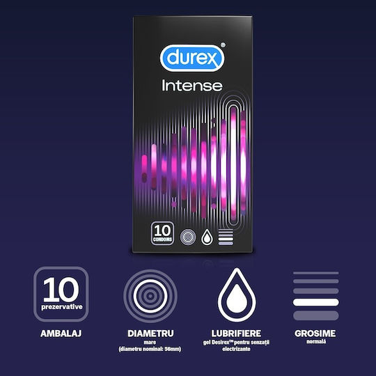 Durex Prezervative Orgasmic 60 buc 56 mm cu Rădăcini Natural