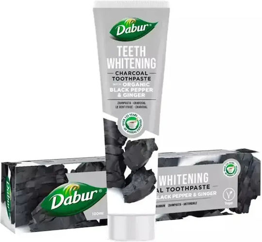 Dabur Паста за Зъби с Активен Въглен за Избелване и Плака 100ml