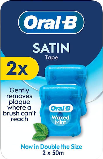 Oral-B Satin Tape Ață dentară cerată cu aromă de mentă 50 m