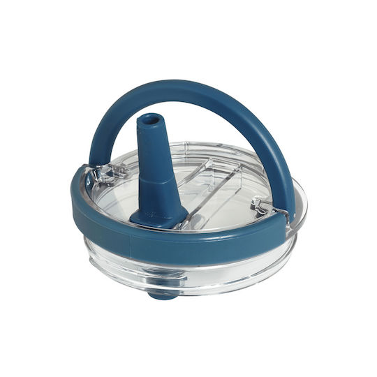 Ecolife Thermos Bottle Stainless Steel BPA Free 900ml Double Handle Ecolife Blue Marine with Handle