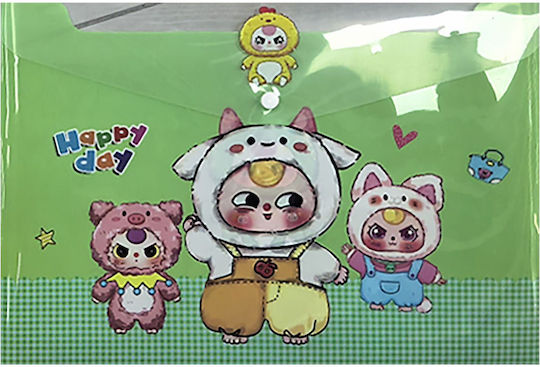 Justnote File Folder with Button for Paper A4 12 Pieces