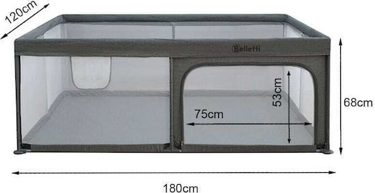 Belletti Playpen with Mattress Grey 180x120cm
