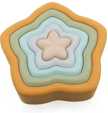 Stacking Star Toy from Silicone