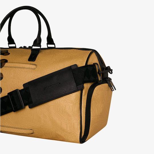 Sprayground Duffle Sack Voyage Beige from Artificial Leather L50.8xW25.4xH27.3cm