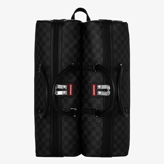 Sprayground Double Trouble Double Duffle Backpack Black Fabric W43.2xD12.7xH36.8cm