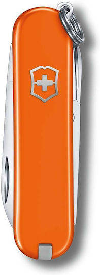 Victorinox Classic Sd Cuțit elvețian Breloc cu 7 instrumente Portocaliu