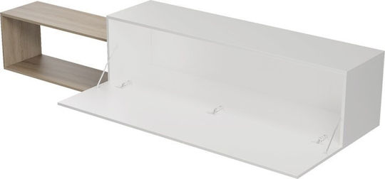 Olande Wandmontage Weiß-sonoma 210x35x48cm Olande Wandmontage Weiß-sonoma 210x35x48cm