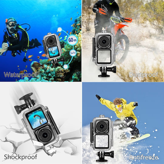 Водоустойчив Калъф Dji Action 2 Камера + Модул 60 М