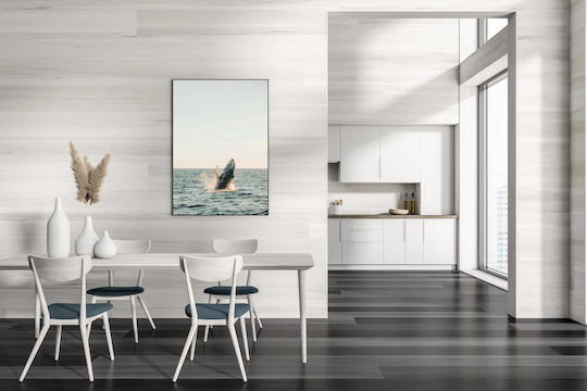 Painting Whale Breaching Surface 100x150