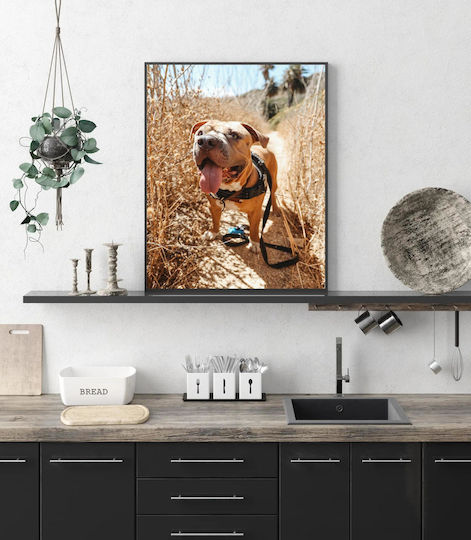 Painting Happy Dog On A Nature Trail Happy Dog On A Nature Trail 100x150