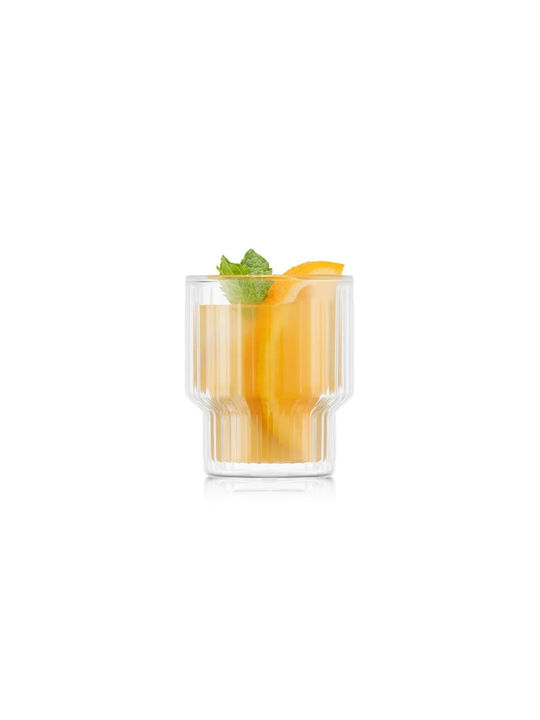 Bodum Navalia Set Brillen Kaffee/Freddo / Wasser aus Glas in Brauner Farbe 300ml 2 Stück