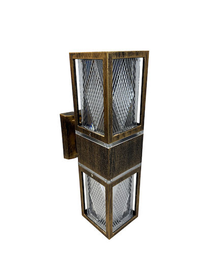 Epiplo-Fos Wall-Mounted Outdoor Lighting E27 Double Beam 9x9x34cm Epiplo-Fos Wall-Mounted Outdoor Lighting E27 Double Beam 9x9x34cm